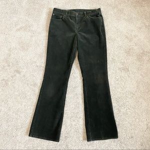 Lauren Jeans Co. Dark Green Corduroy Bootcut Pants